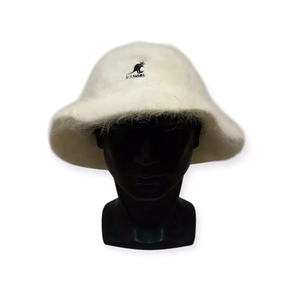 Kangol Small Logo Fur Bucket Hat