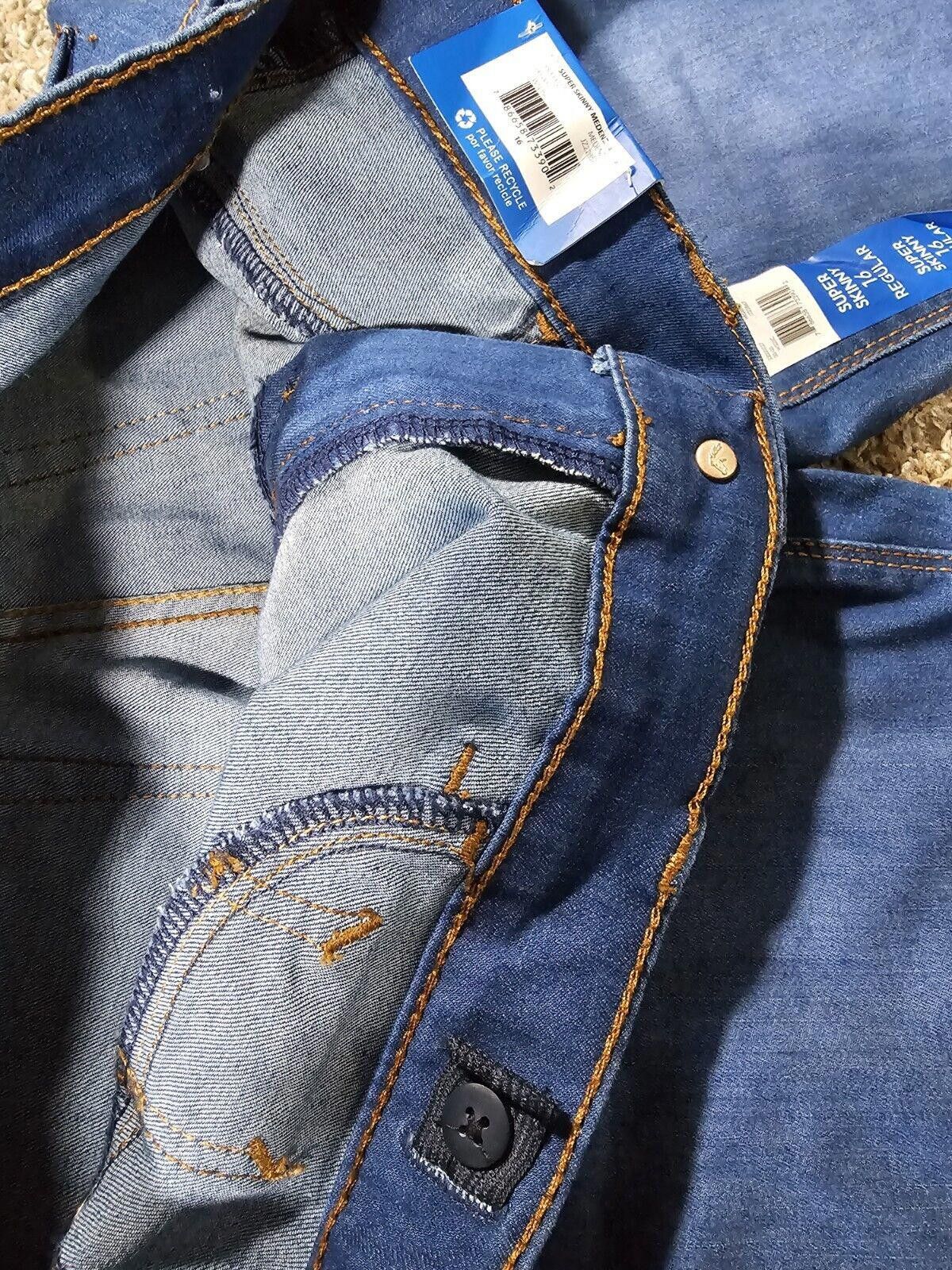 Jordache Jordache super skinny 16 Regular jeans NWT Size 38" / US 16 / IT 52 - 5 Thumbnail