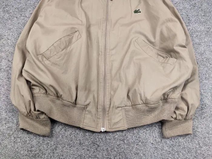 Lacoste Vintage 90's Lacoste custom double logo Beige Bomber Jacket Size US M / EU 48-50 / 2 - 6 Thumbnail