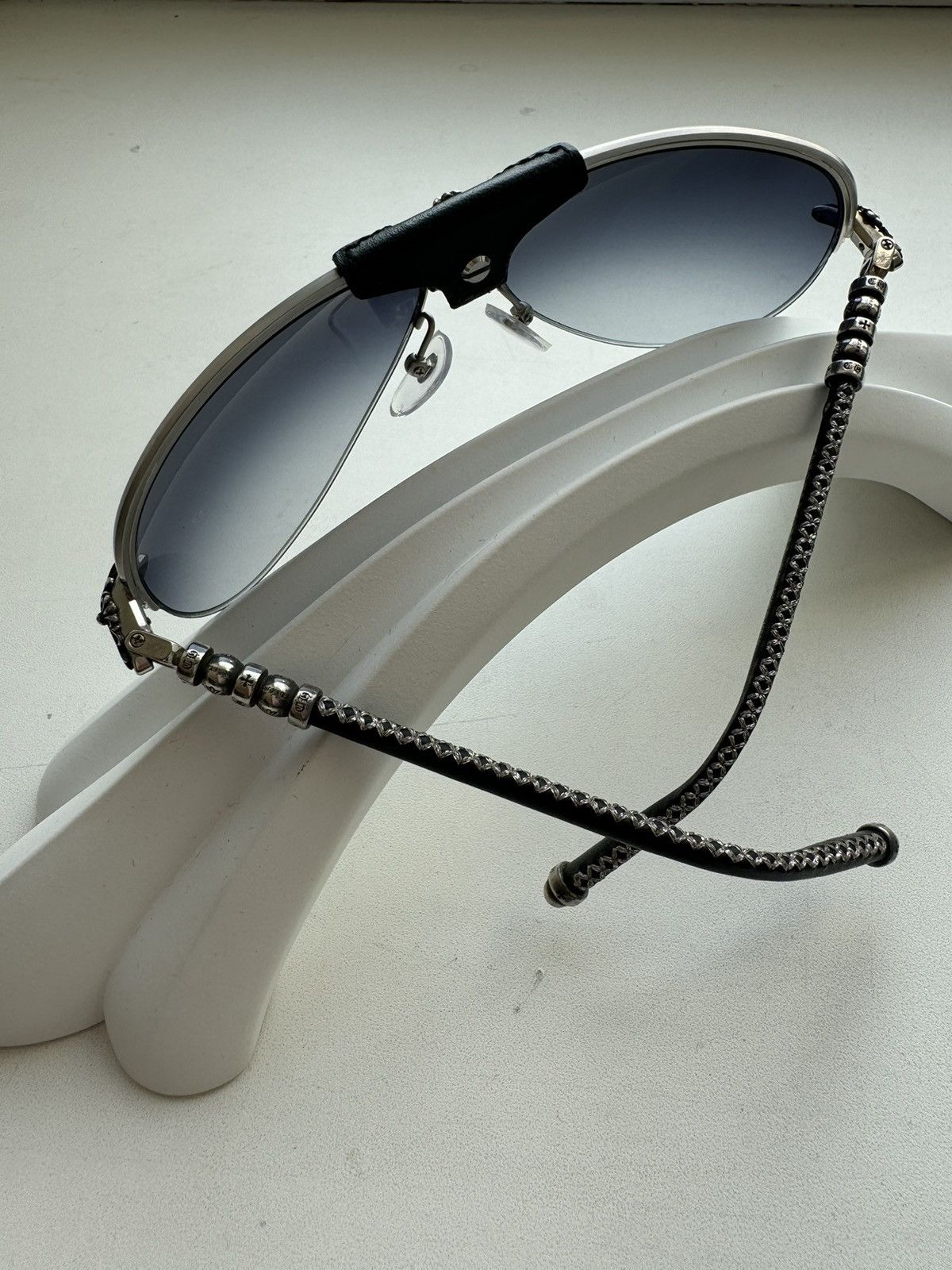 Chrome Hearts Chrome Hearts Balls Black Silver Sunglasses Size ONE SIZE - 3 Thumbnail