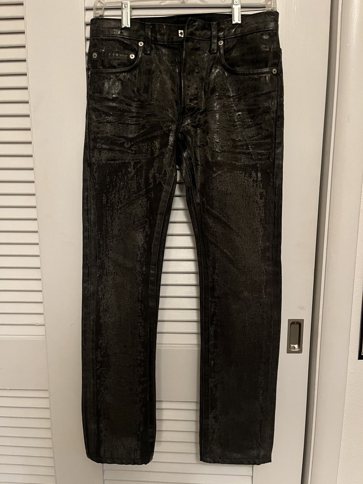 Dior × Hedi Slimane Dior Homme Black Luster Waxed Denim