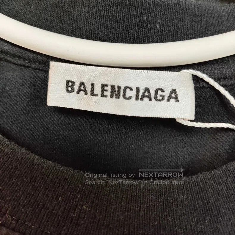 Balenciaga Balenciaga Black Short Sleeve T-Shirt Size L Size US L / EU 52-54 / 3 - 3 Thumbnail
