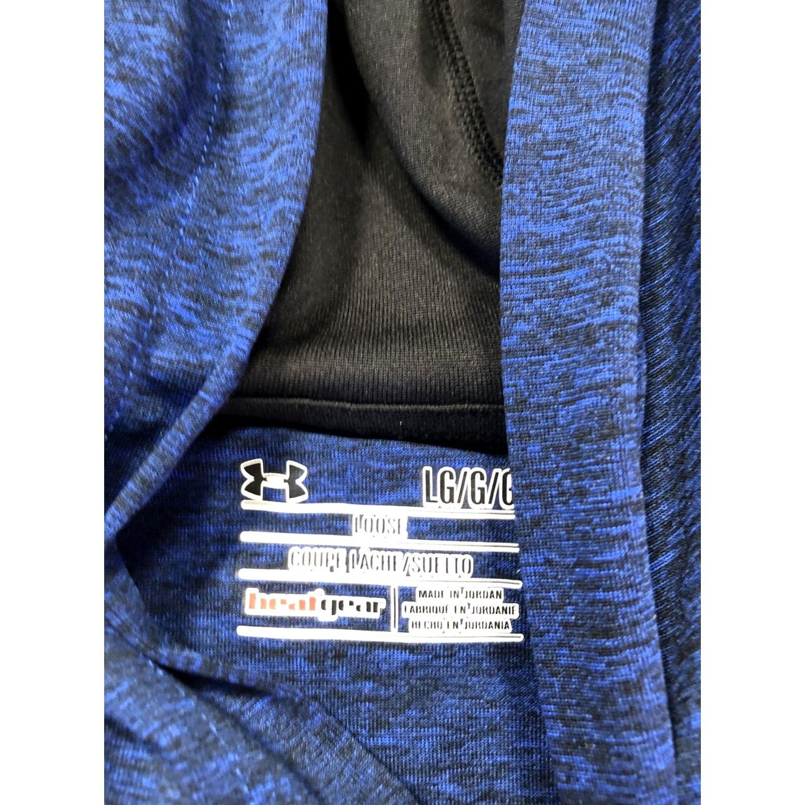 Under Armour Under Armour Hoodie Shirt Mens Large Blue Lightweight Henley Pullover HeatGear Shirt Size US L / EU 52-54 / 3 - 7 Thumbnail
