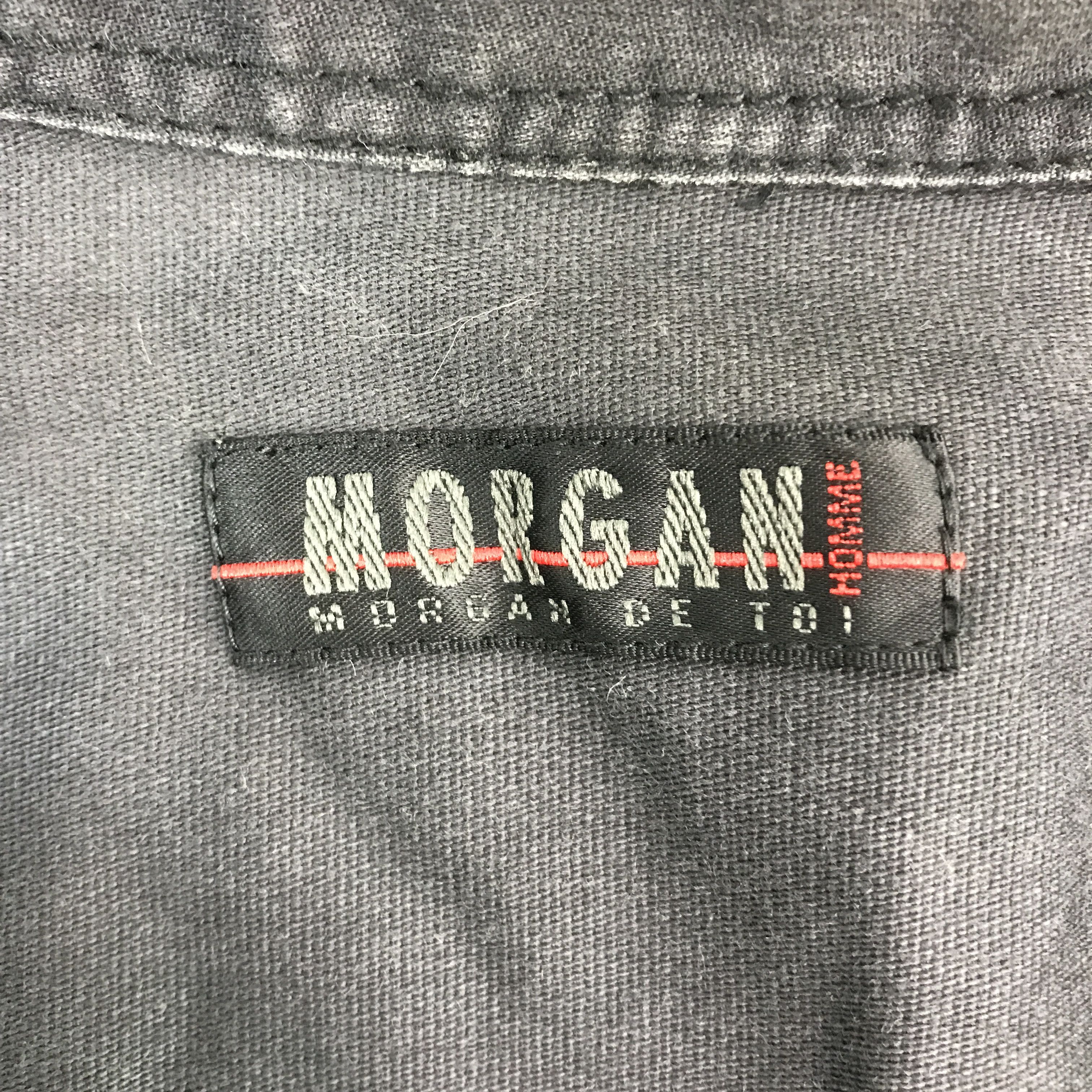 If Six Was Nine × Japanese Brand × Morgan Homme MORGAN HOMME PUNK JAPAN BLACK SANP BUTTON SHIRTS Size US M / EU 48-50 / 2 - 11 Thumbnail