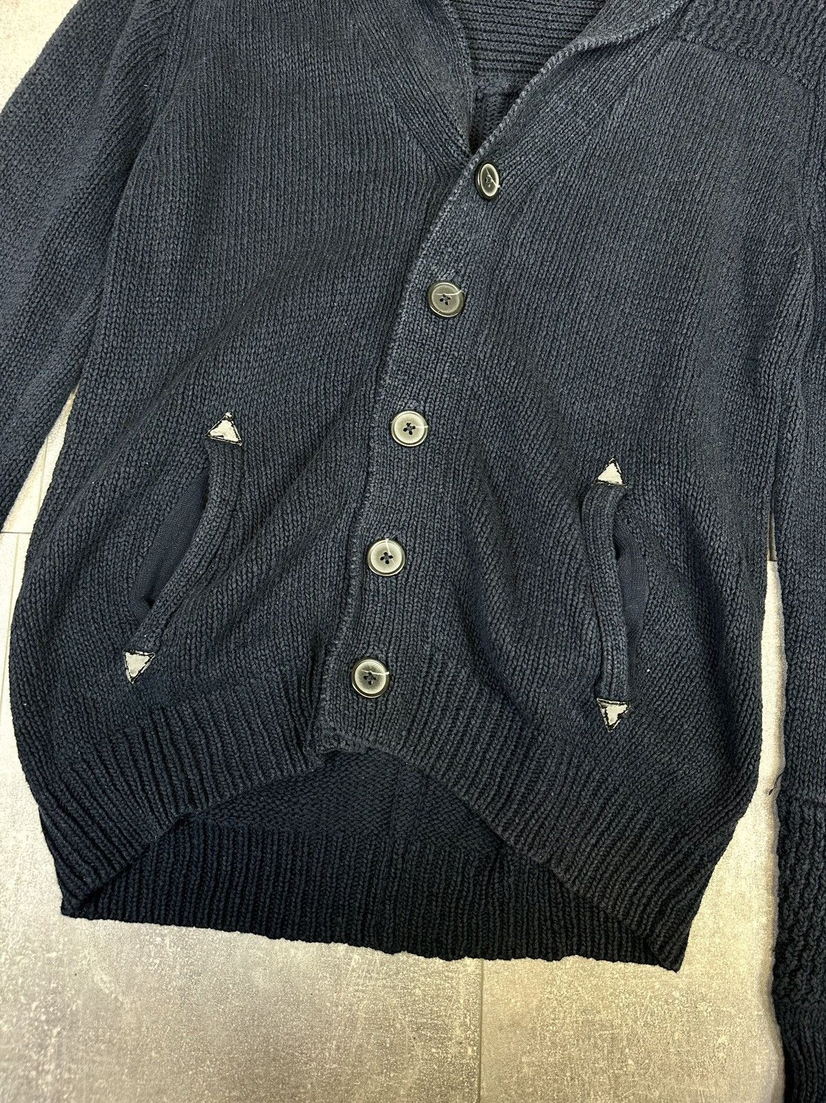 Sandro Men’s luxury vintage Sandro linen knitwear cardigan Size US M / EU 48-50 / 2 - 5 Thumbnail