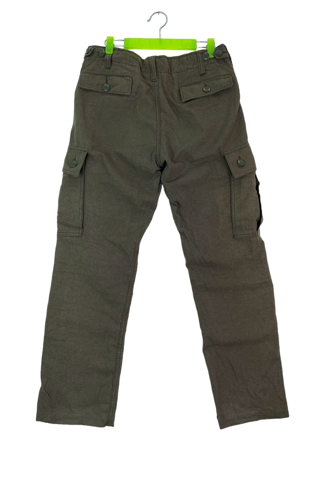 Japanese Brand Back Number japan military garment design cargo pant wool Size US 31 - 5 Thumbnail