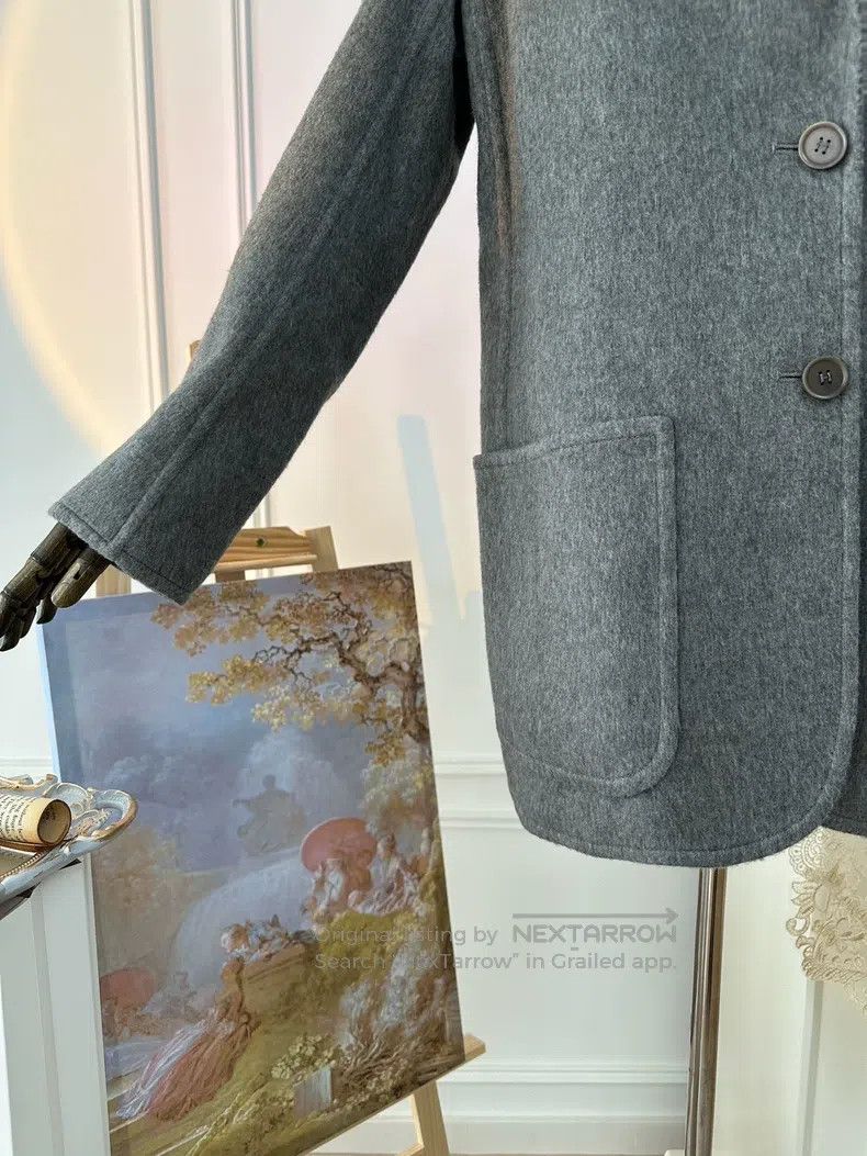 Hermes Hermes Margiela Era Wool Blazer Jacket, Gray Size XS / US 0-2 / IT 36-38 - 4 Thumbnail