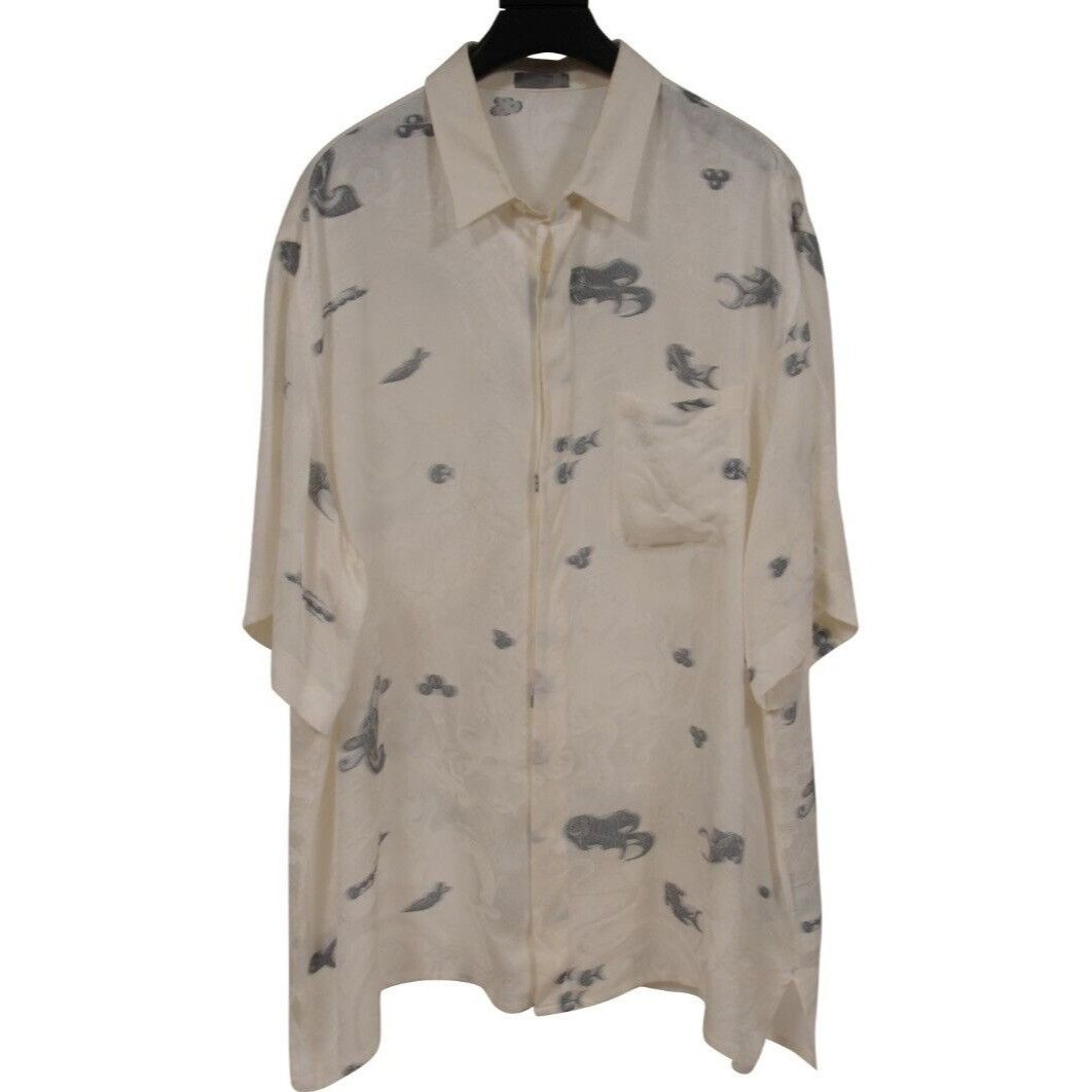Dior Kenny Scharf Button Down Shirt IT 43 Silk Blend Size US L / EU 52-54 / 3 - 1 Thumbnail