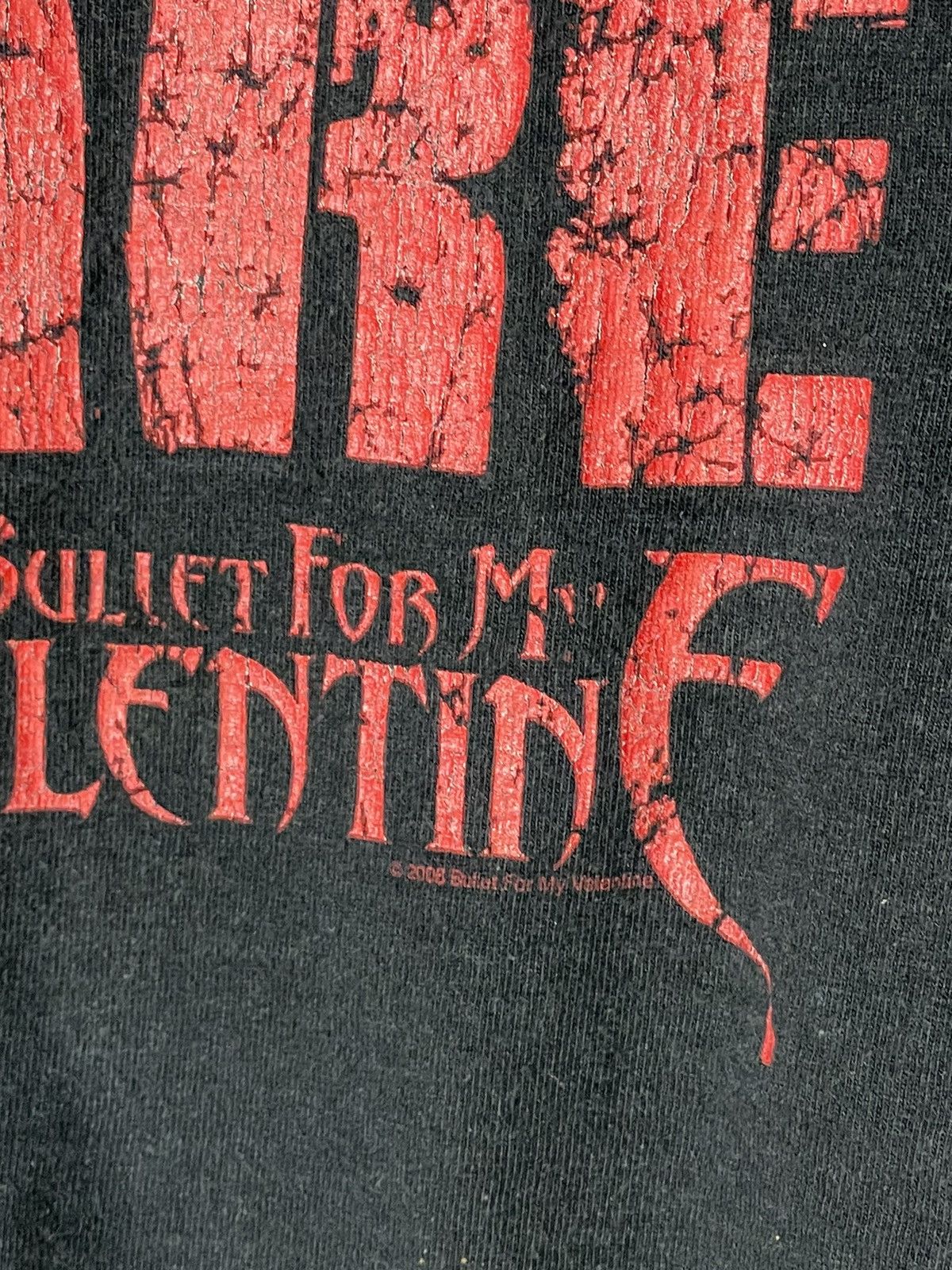 Band Tees × Hanes × Vintage 2006 Bullet For My Valentine Overprint Band Tshirt Size US M / EU 48-50 / 2 - 9 Thumbnail
