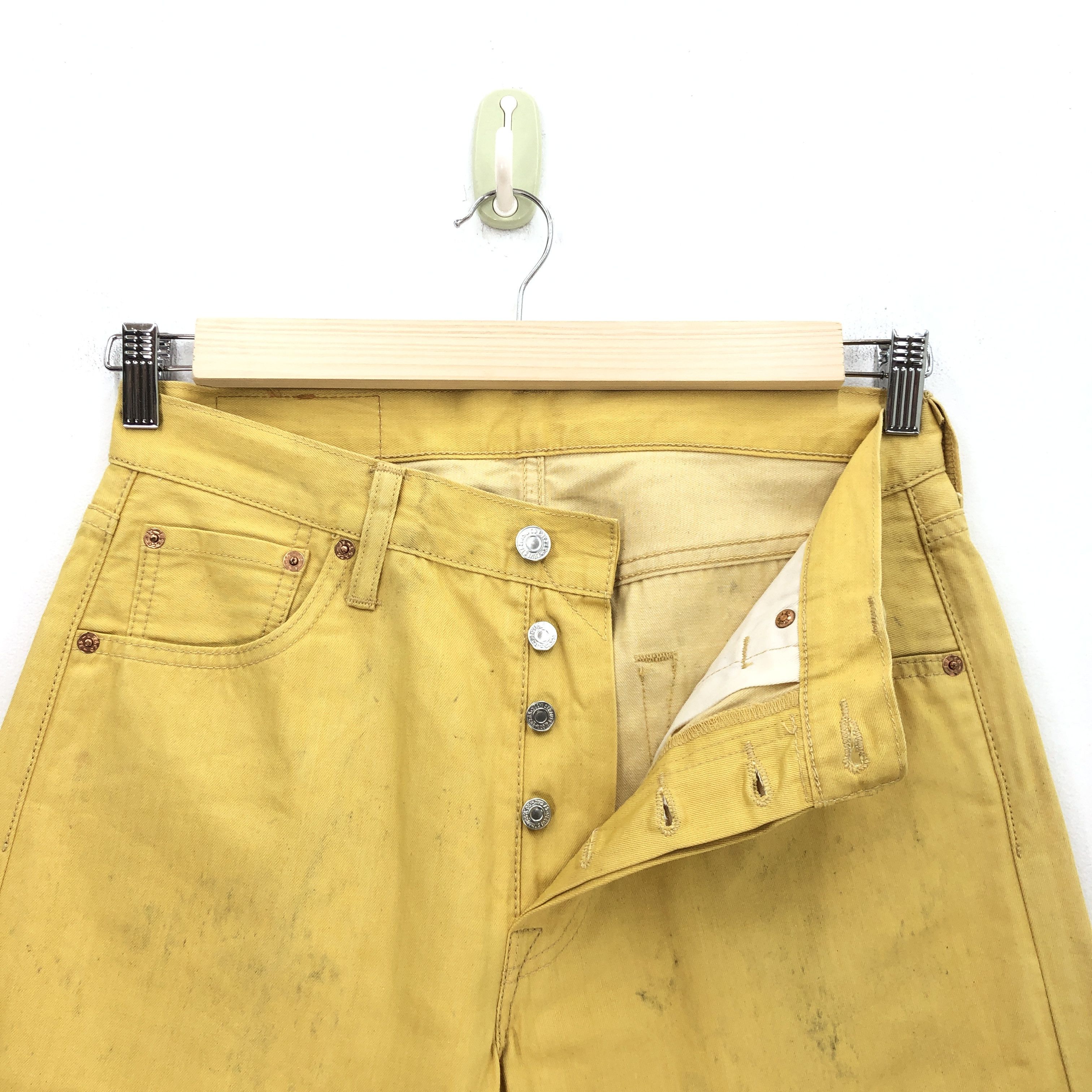 Levi's Vintage Levis 501 Jeans Levi's Denim Yellow Colour Pants Size 30" / US 8 / IT 44 - 6 Thumbnail