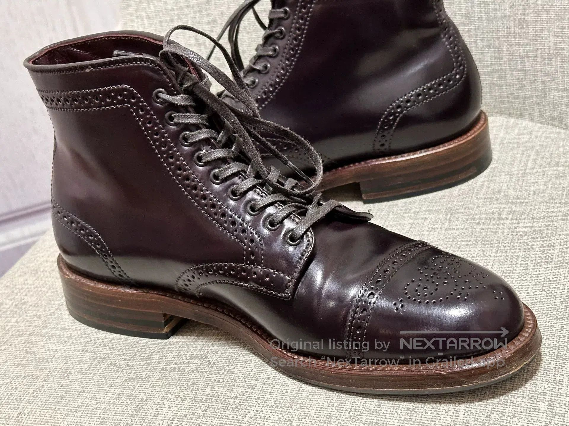 Alden Alden Medallion StraightTip Boot. Size US 7.5 / EU 40-41 - 4 Thumbnail