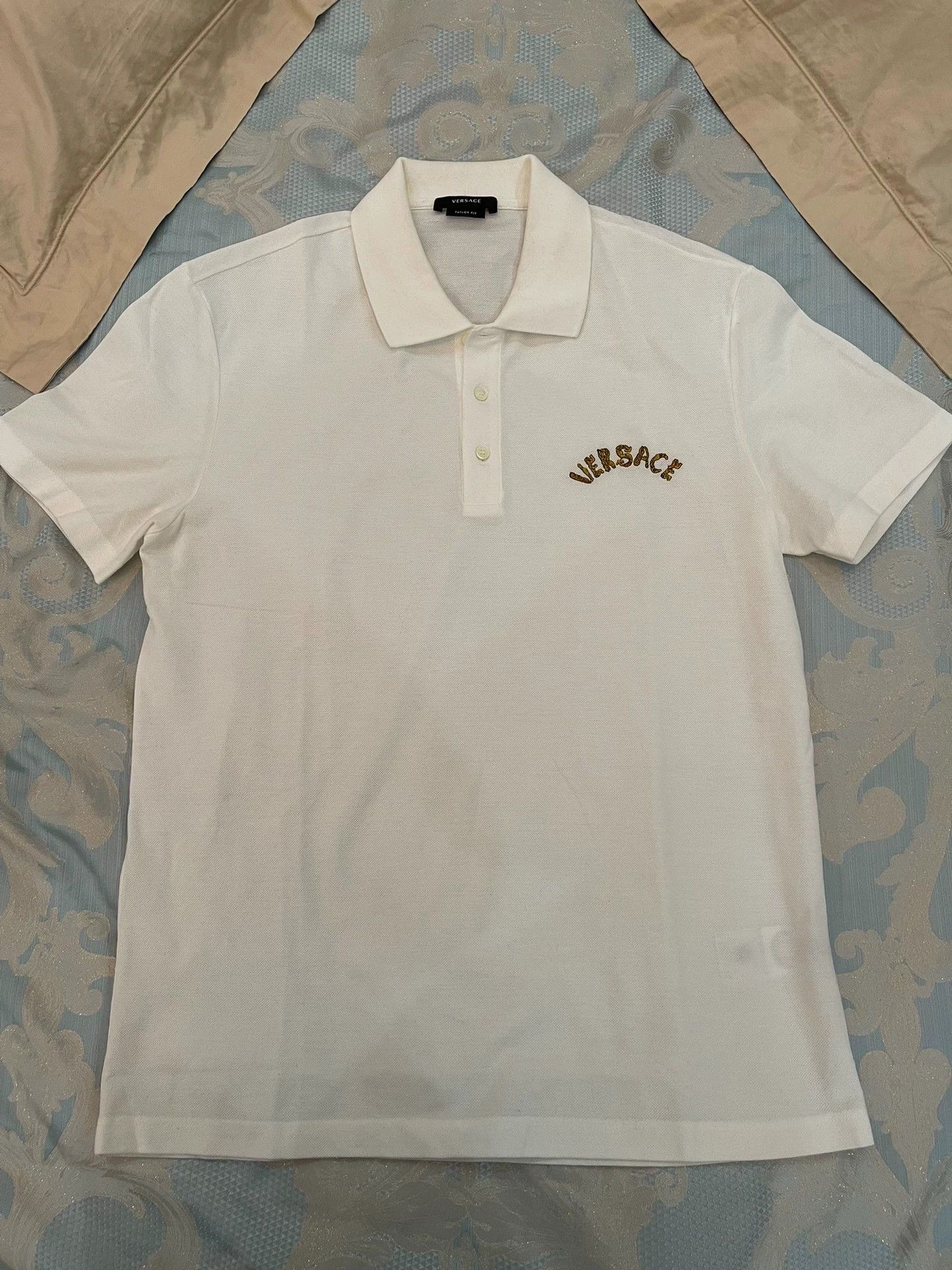 Versace Versace Polo Shirt M (Oversized) Embroidered Logo Size US M / EU 48-50 / 2 - 1 Thumbnail