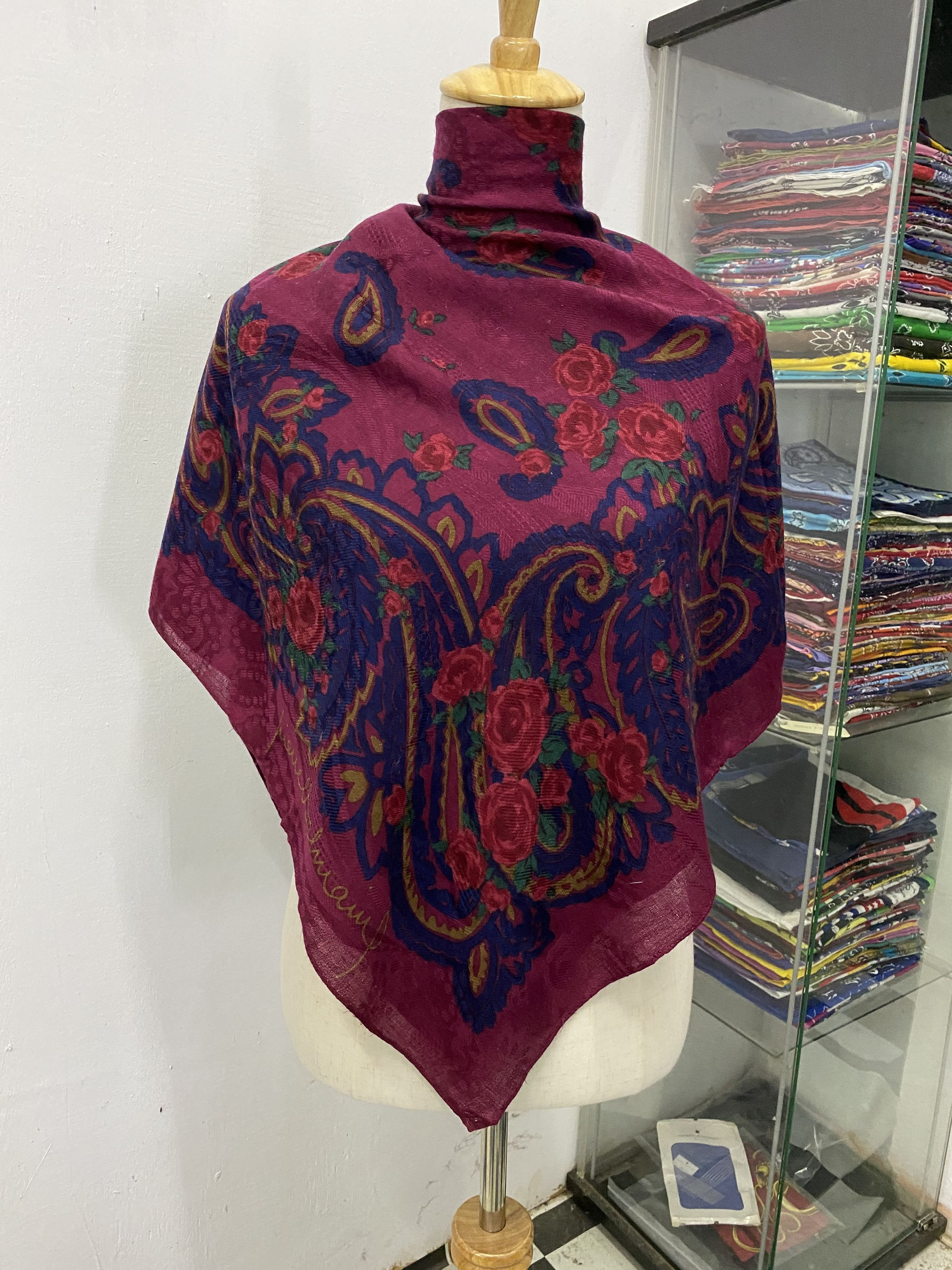 Pierre Balmain × Vintage Pierre Balmain Wool Scarf / Neckwear / Muffler Size ONE SIZE - 1 Thumbnail