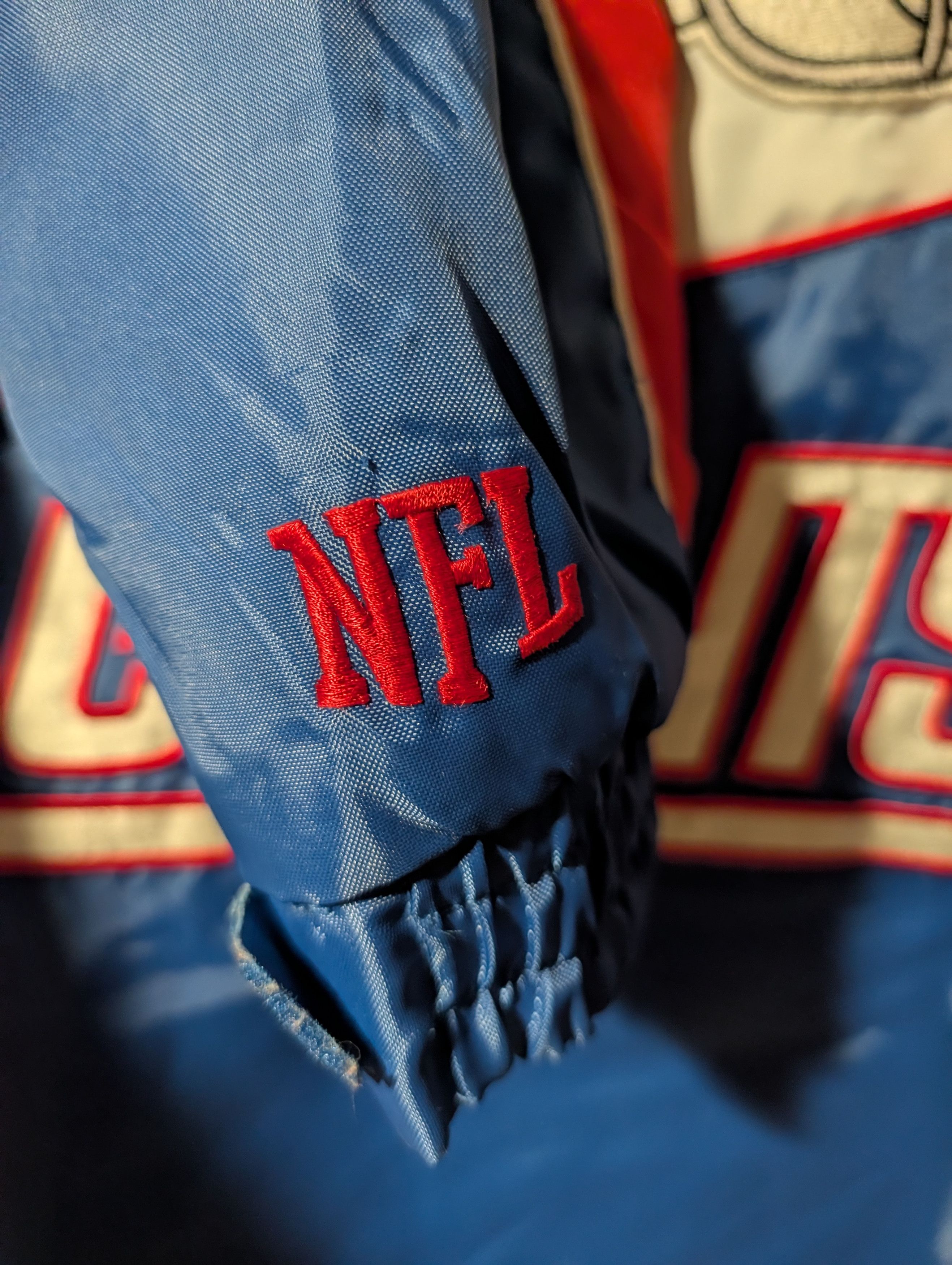NFL Vtg New York Giants NFL Reversible Fleece Hooded Jacket Size US L / EU 52-54 / 3 - 3 Thumbnail