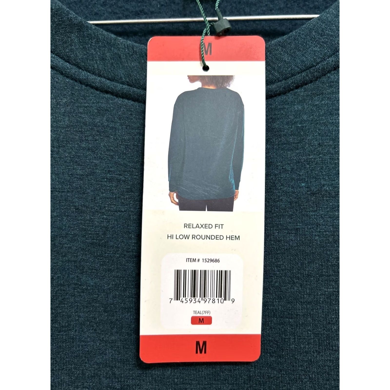 Orvis Orvis Cozy Pullover Womens M Teal Relaxed Fit Lightweight Sweater Sweatshirt Size M / US 6-8 / IT 42-44 - 5 Thumbnail