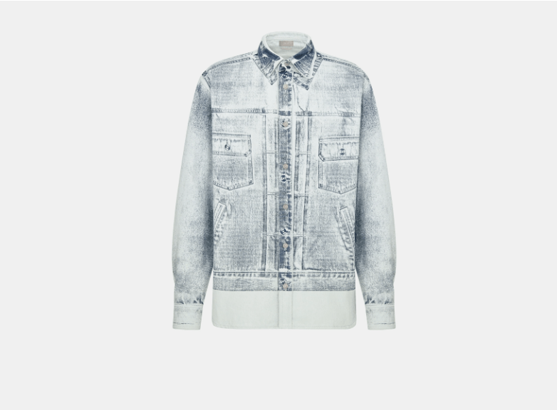Dior o1w1db11225 413D58 MKII-Effect Overshirt in Blue Size US L / EU 52-54 / 3 - 1 Thumbnail