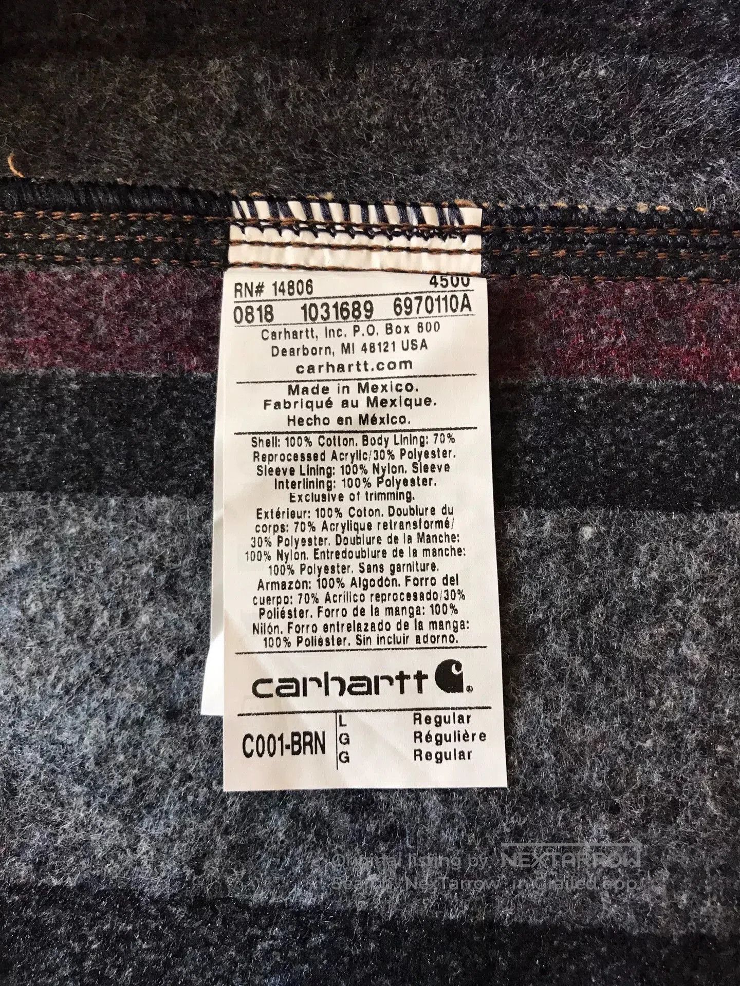 Carhartt Carhartt C001 Canvas Work Jacket. Size US L / EU 52-54 / 3 - 9 Thumbnail