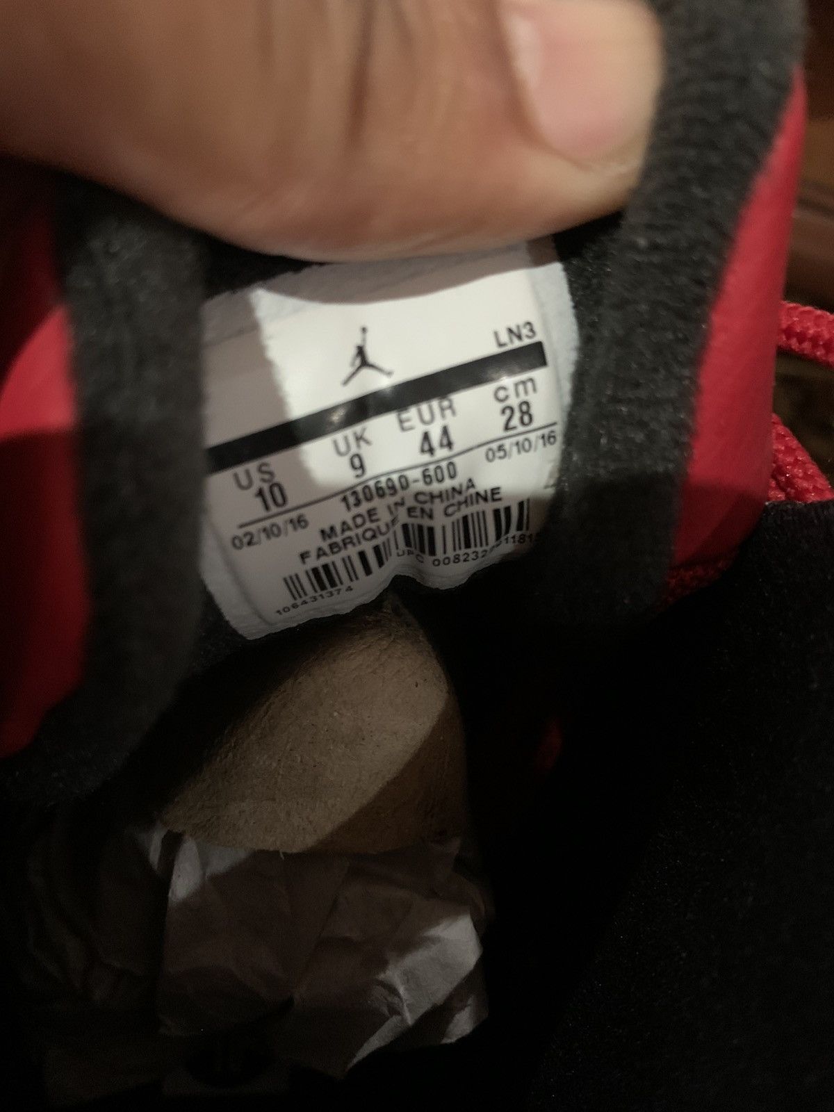 Jordan Brand Jordan 12 Retro gym Redd/White Size US 10 / EU 43 - 7 Thumbnail
