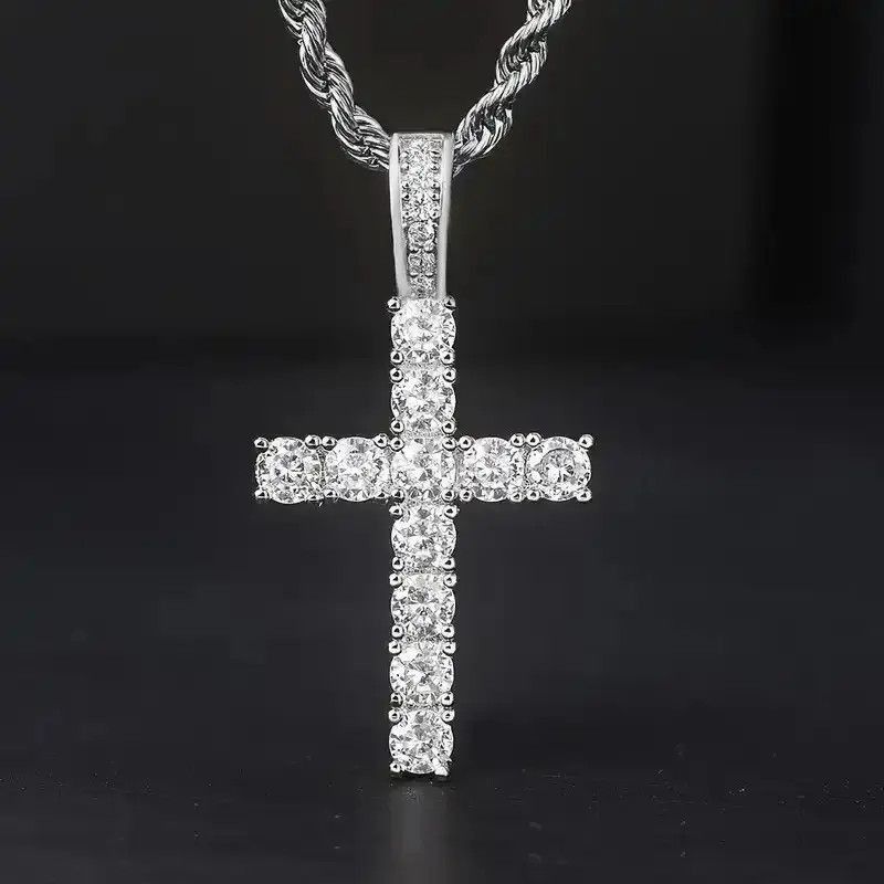 Jewelry 60Cm Twisted Chain Cross Necklace Size ONE SIZE - 2 Thumbnail