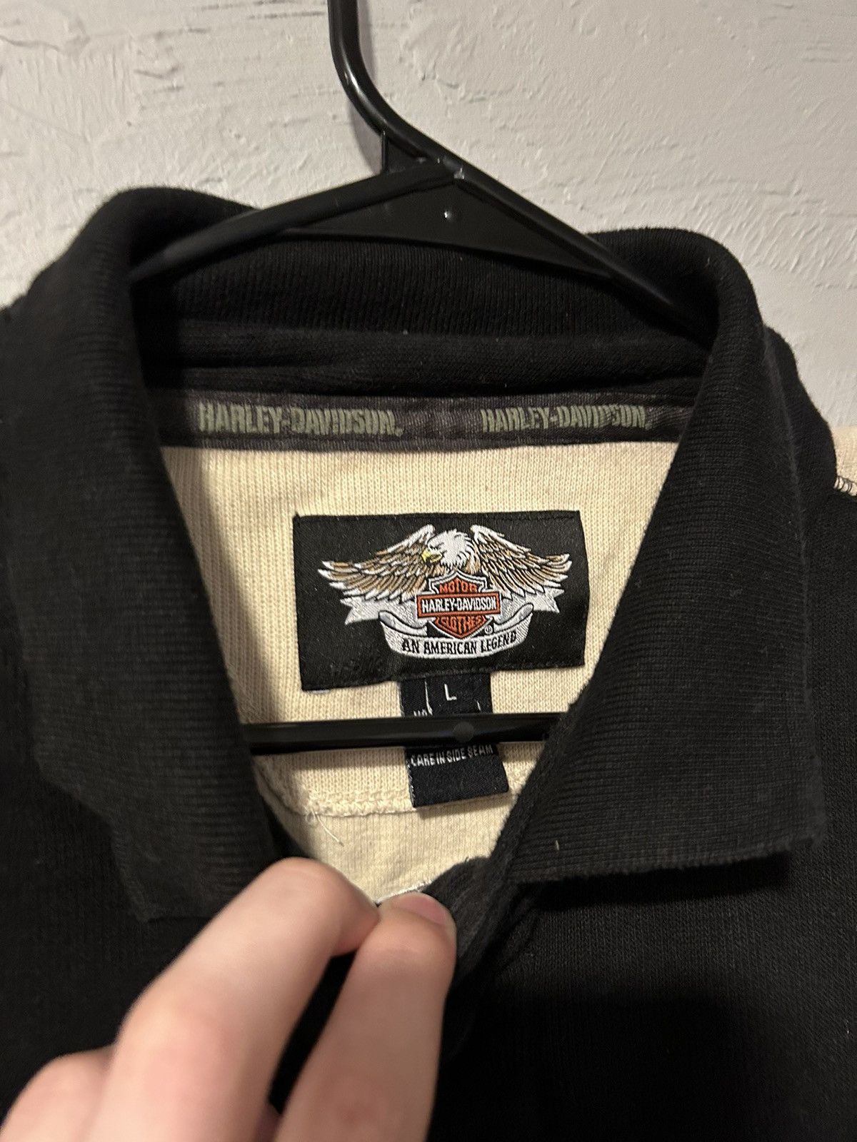 Harley Davidson Vintage Harley Davidson Heavy Collar Sweater Baggy Oversize Size US L / EU 52-54 / 3 - 7 Thumbnail