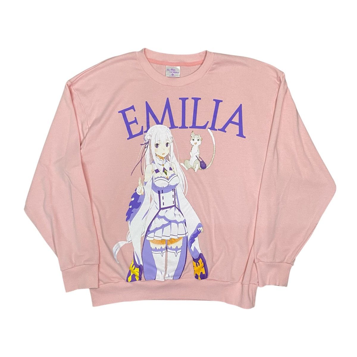 Anime Re: Zero Starting Life in Another World Emilia Sweatshirt Size US XL / EU 56 / 4 - 1 Thumbnail