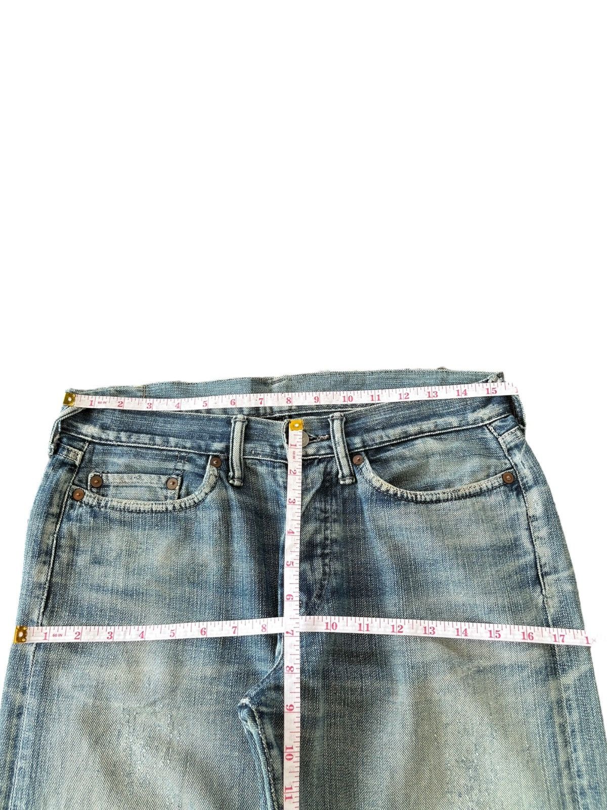 45rpm Vintage Japanese 45Rpm Mud Wash Loose Jeans Size US 31 - 11 Thumbnail