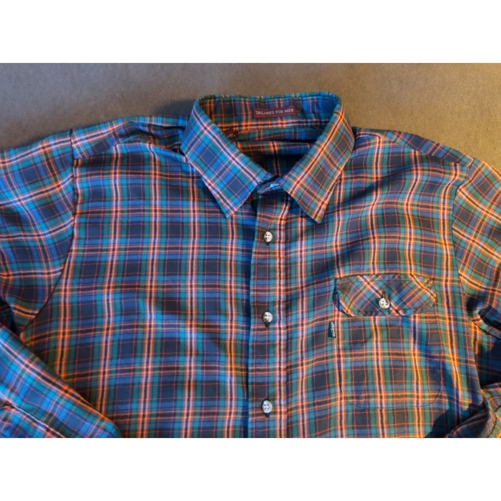 Levi's VTG Levi’s 80s Plaid Action Shirt Long Sleeve Size L Green/Red Made In USA Size US L / EU 52-54 / 3 - 5 Thumbnail