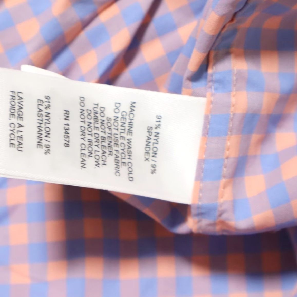 Vineyard Vines Vineyard Vines On The Go Performance Nylon Check Shirt Peach Men's M Size US M / EU 48-50 / 2 - 7 Thumbnail