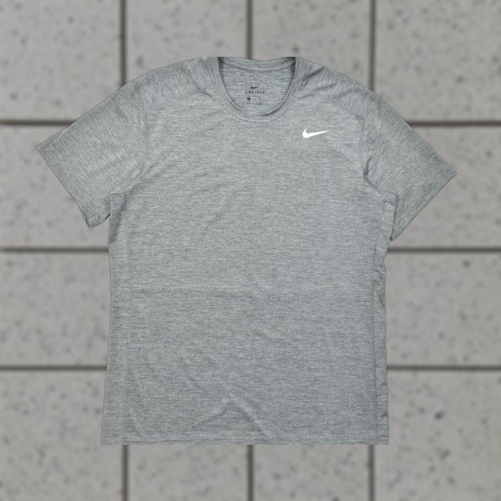 Nike Nike Dri-Fit Shirt Men XL Gray Heathered Short Sleeve Training Shirt Activewear Size US XL / EU 56 / 4 - 1 Thumbnail