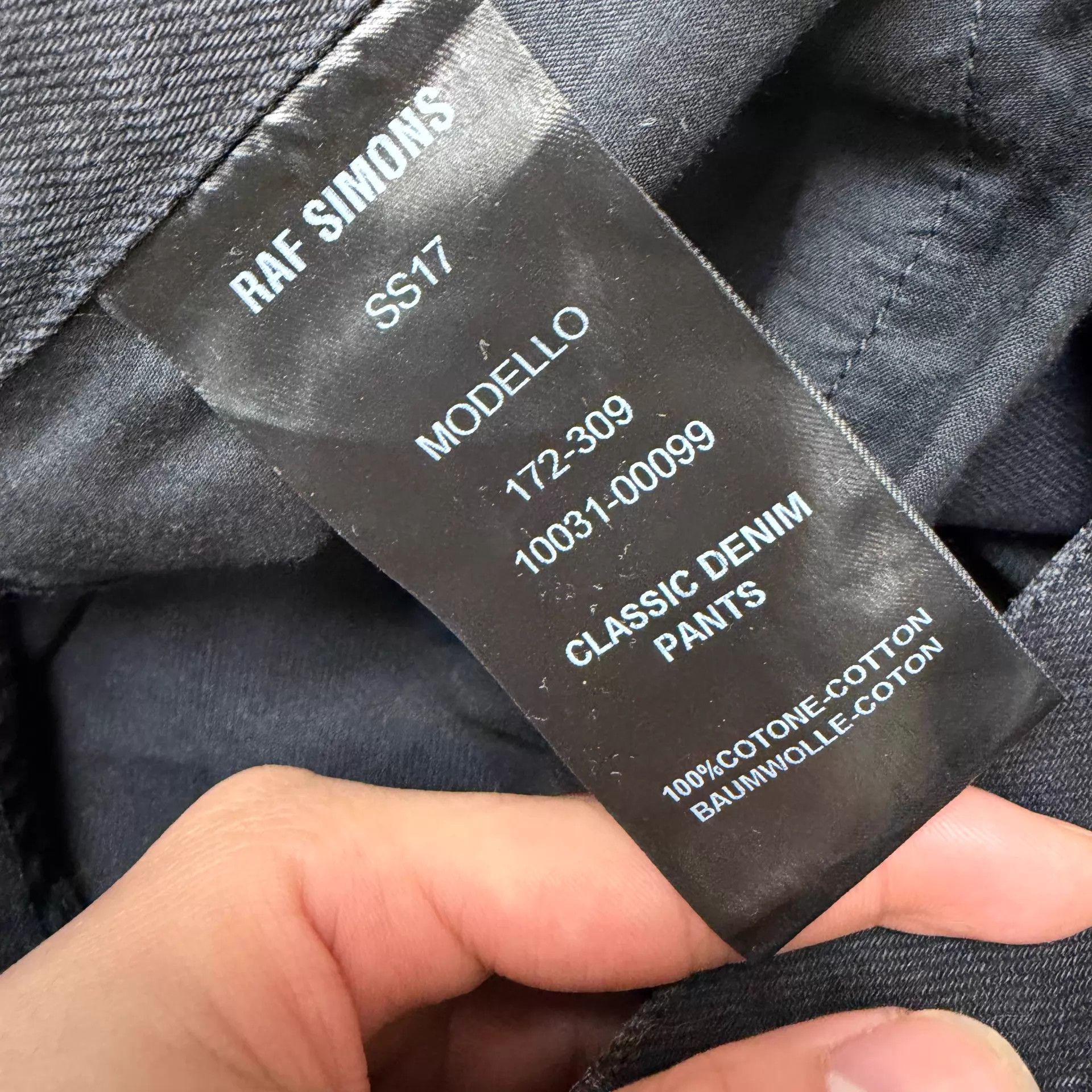 Raf Simons Raf Simons 17SS Black Jeans Size 34 Size US 34 / EU 50 - 7 Thumbnail