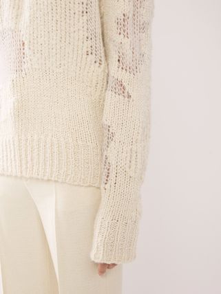 Chloe o1y0825 Crewneck Sweater in Off-White Size S / US 4 / IT 40 - 3 Thumbnail