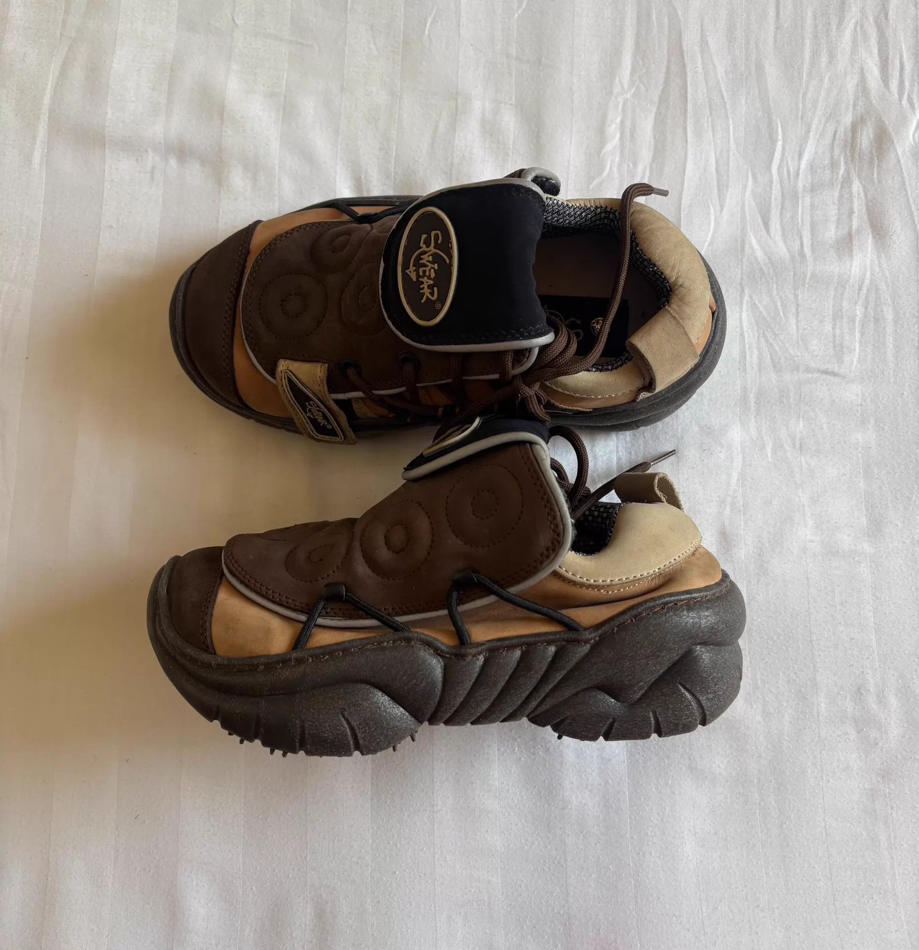 Other Swear Vintage Alien Bread Loafer Flap Hidden Laces 36 (Fits 38) Size US 5.5 / IT 35.5 - 4 Thumbnail