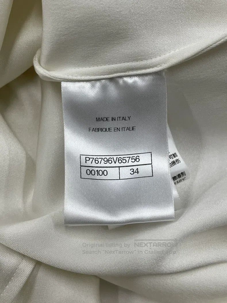 Chanel Chanel 24S white bow off-the-shoulder silk short sleeves Size XXS / US 00 / IT 34 - 5 Thumbnail