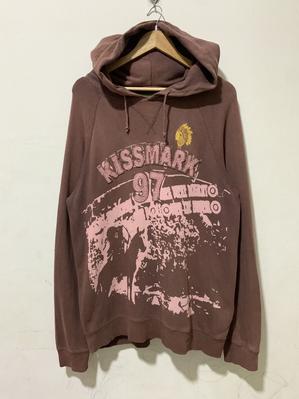 Japanese Brand Vintage Kissmark Hoodie Sweater Size US M / EU 48-50 / 2 - 1 Thumbnail