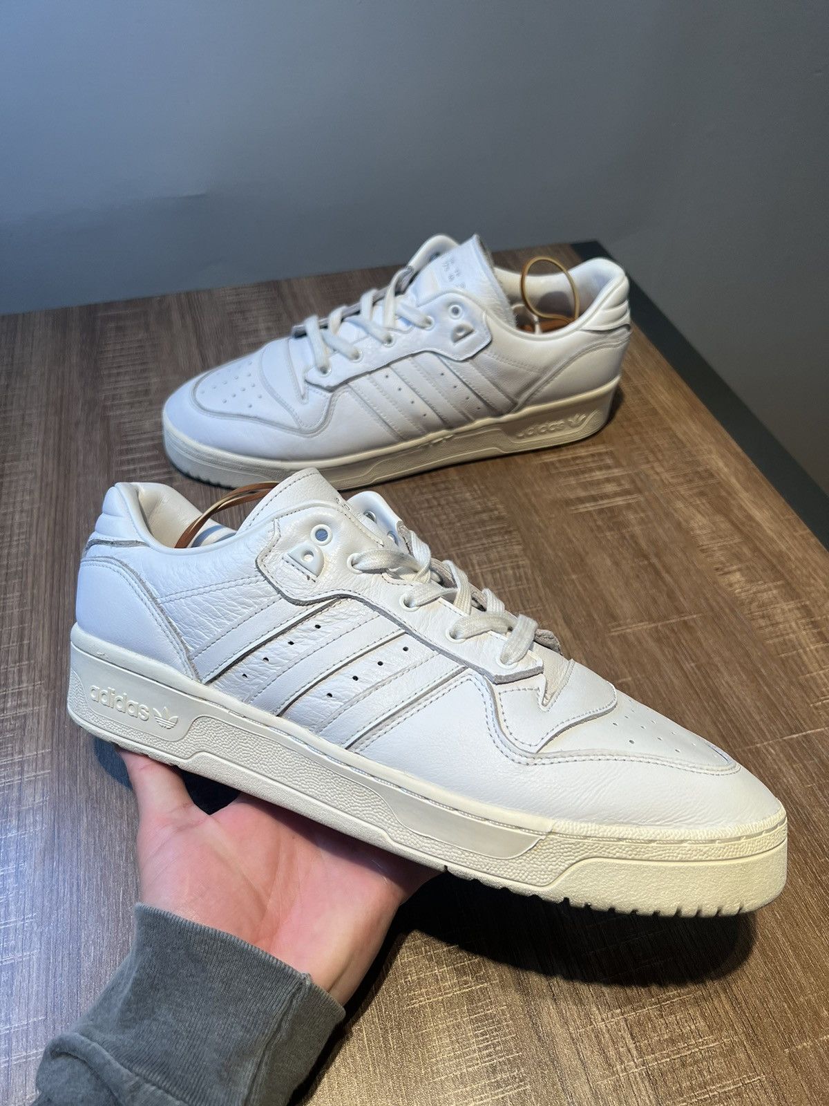 adidas Rivalry Low 'Triple White' Men's Shoes Size 13 France