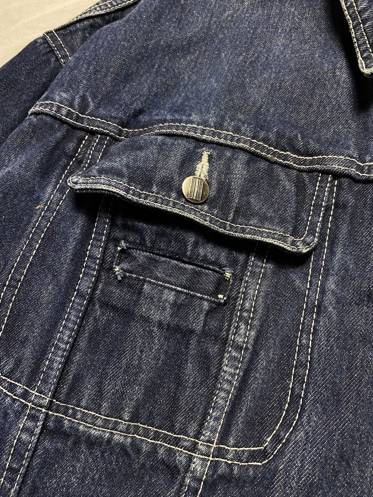 Fubu Fubu Collection blue denim jacket big rap baggy JNCO Size US XXL / EU 58 / 5 - 9 Thumbnail
