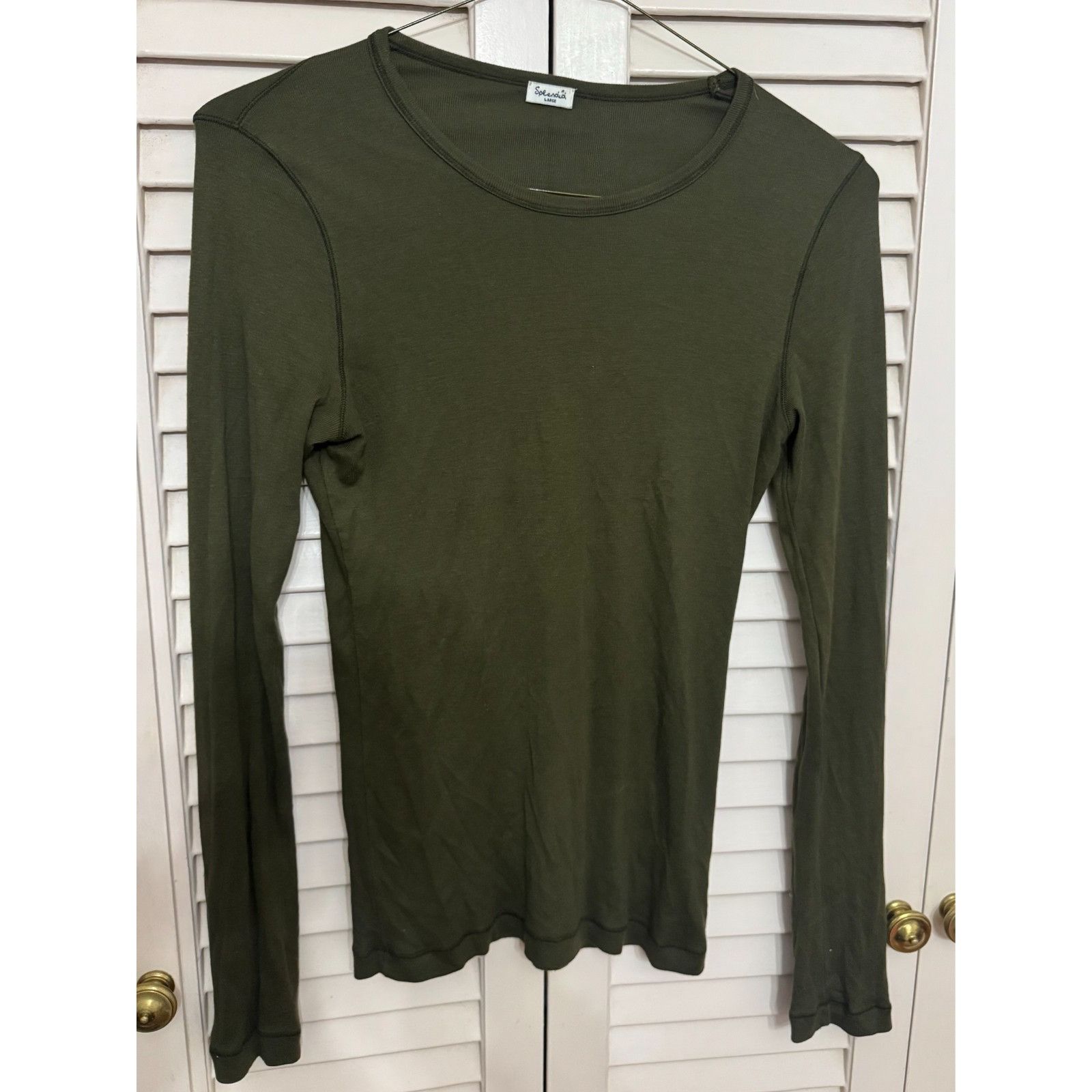 Splendid Splendid dark green long sleeve top shirt size large Size ONE SIZE - 2 Thumbnail