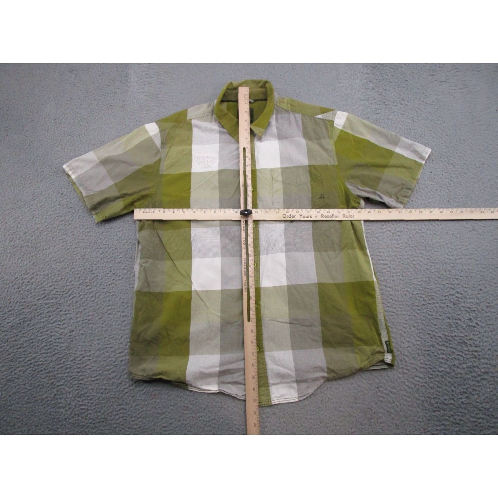 Prana prAna Green Plaid Button-Up Shirt Mens XL Cotton Casual Business Short Sleeve Vintage? No Size US XL / EU 56 / 4 - 6 Thumbnail