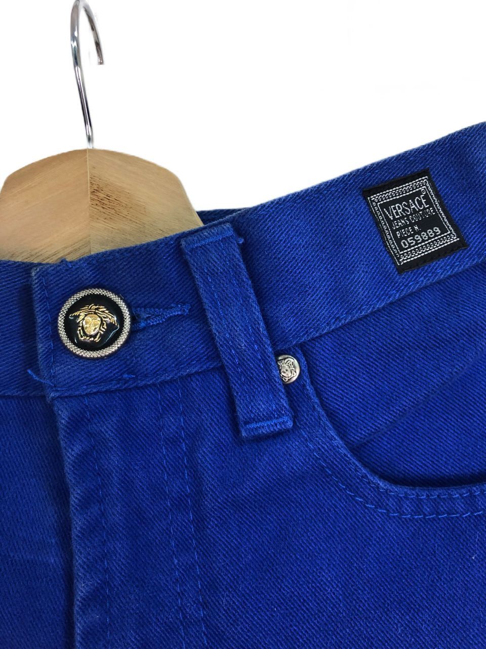 Versace Jeans Couture × Vintage Vintage Versace Jeans Couture Blue Denim Jeans Size 26" / US 2 / IT 38 - 8 Thumbnail