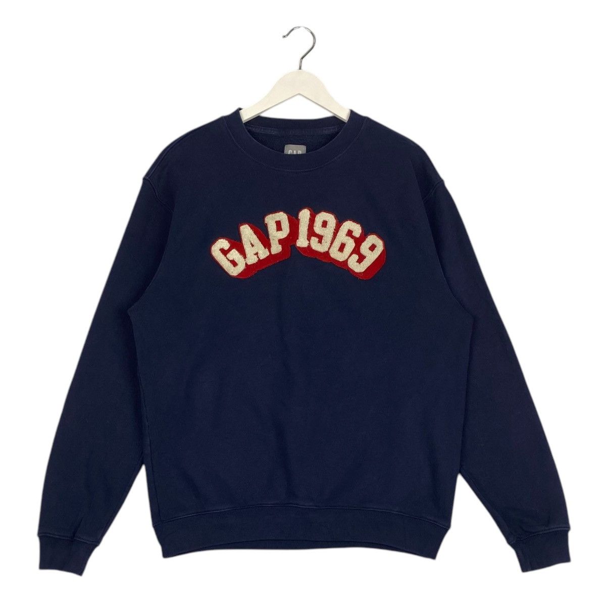Gap × Vintage Vintage Gap Embroidered Crewneck Sweatshirt Navy Blue Size US S / EU 44-46 / 1 - 2 Thumbnail