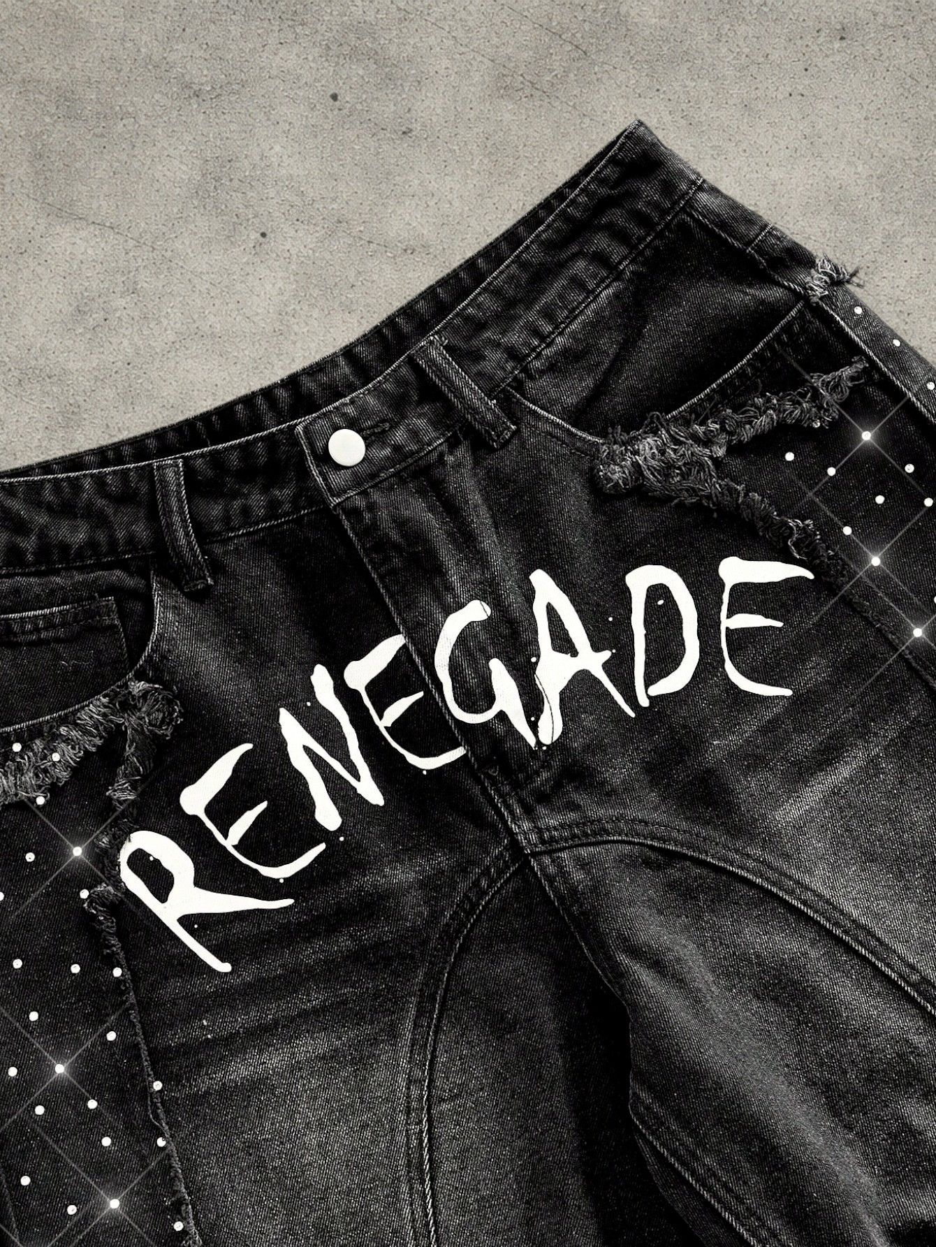 Vintage Ripped Streetwear shorts Size US 32 / EU 48 - 2 Thumbnail