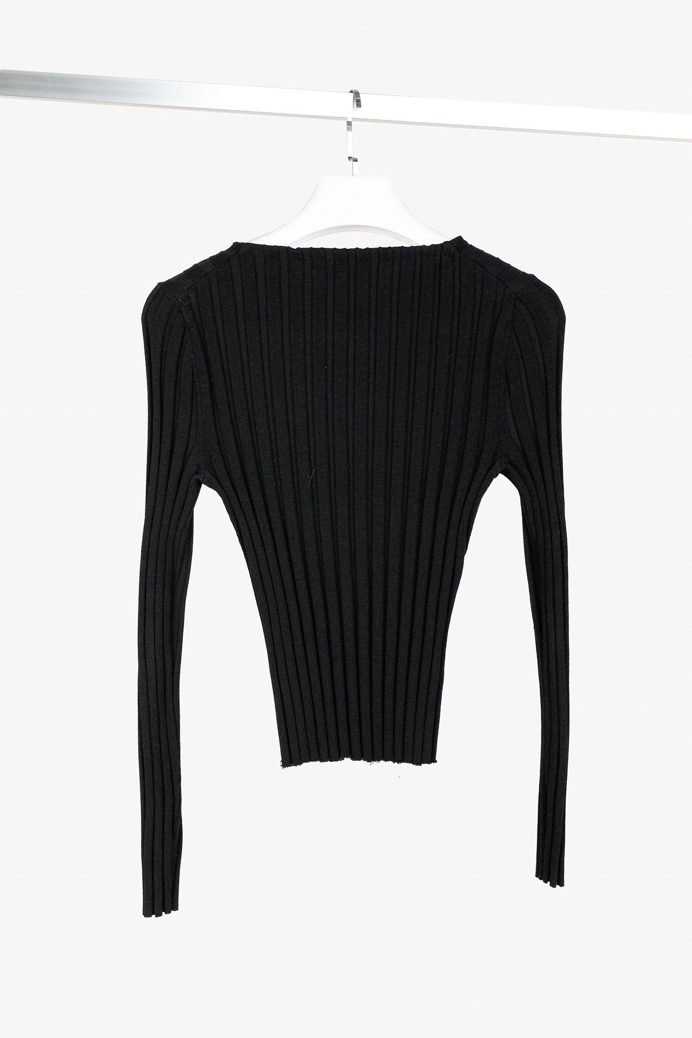 Cinq a Sept Cinq a Sept Pices Wide-Ribbed Knit Long Sleeve Pullover Size M / US 6-8 / IT 42-44 - 2 Thumbnail