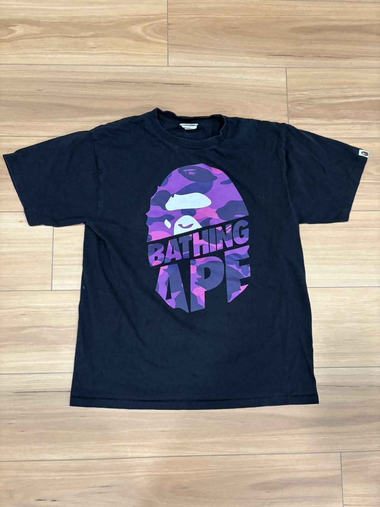Bape BAPE Purple Ape Head Tee (SS21) Size Large (Black) Size US L / EU 52-54 / 3 - 1 Thumbnail