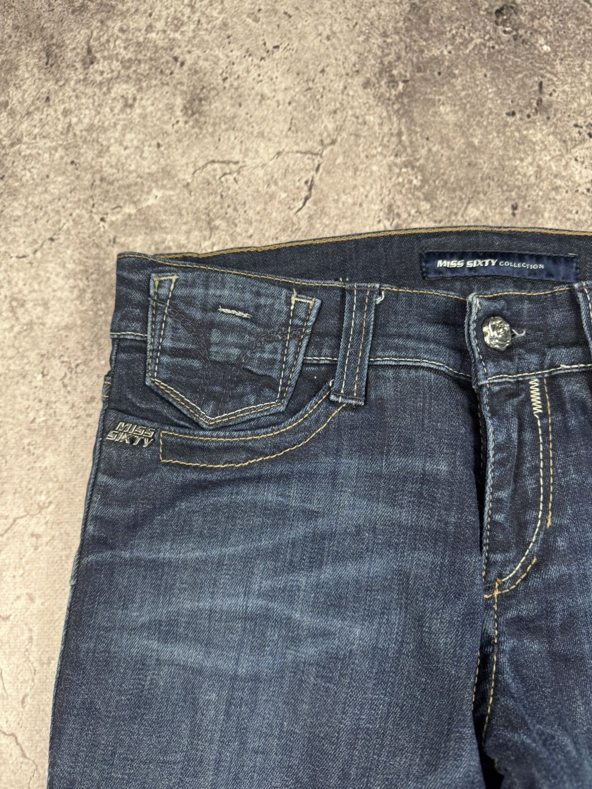 Miss Sixty Vintage Miss Sixty Jeans Flared Distressed 00s Low Rice Size 28" / US 6 / IT 42 - 3 Thumbnail