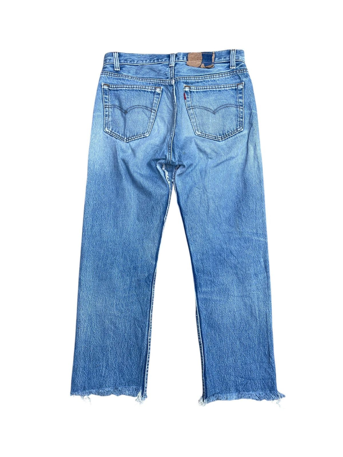 Levi's Vtg 70s Levi’s 501 Jeans - Distressed - Red Tab ® - Hem Cut Size US 32 / EU 48 - 2 Thumbnail