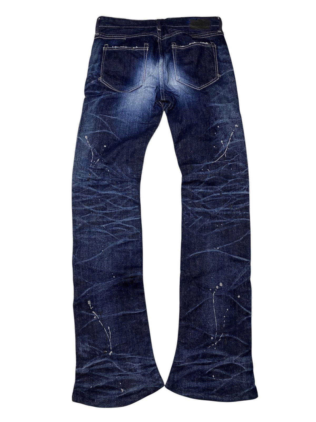 If Six Was Nine 2000's Civarize Seawash Splatter Clawmark Flared Jeans Size US 28 / EU 44 - 2 Thumbnail