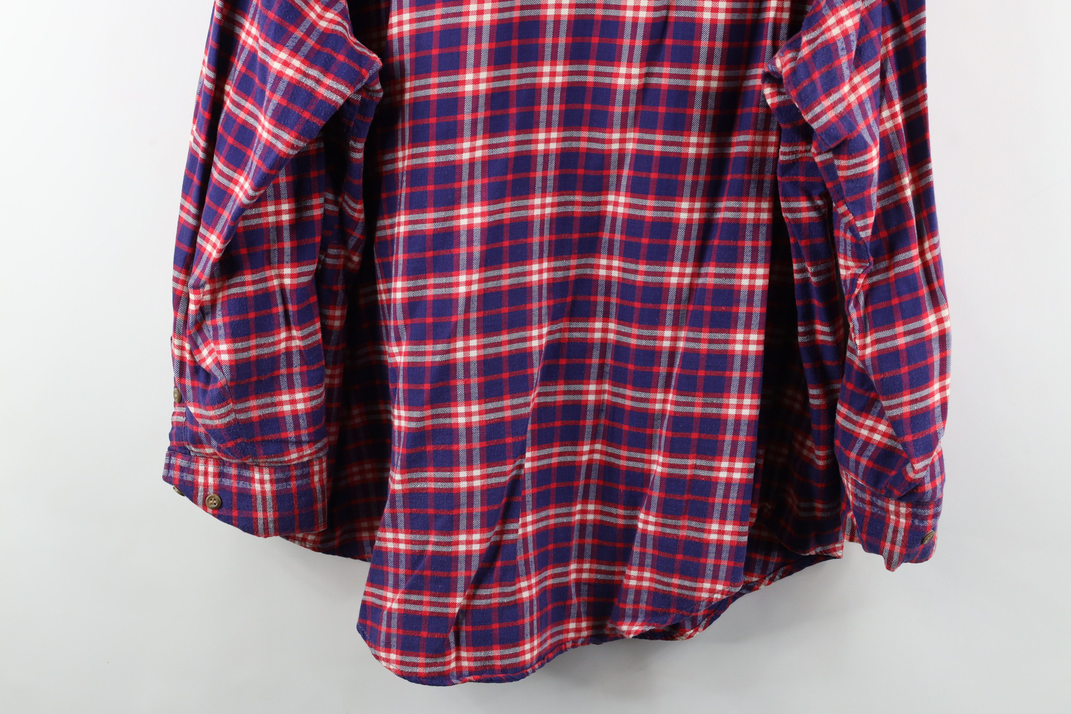 Vintage Vintage 70s Streetwear Needle Tailoring Flannel Button Shirt Size US L / EU 52-54 / 3 - 9 Thumbnail