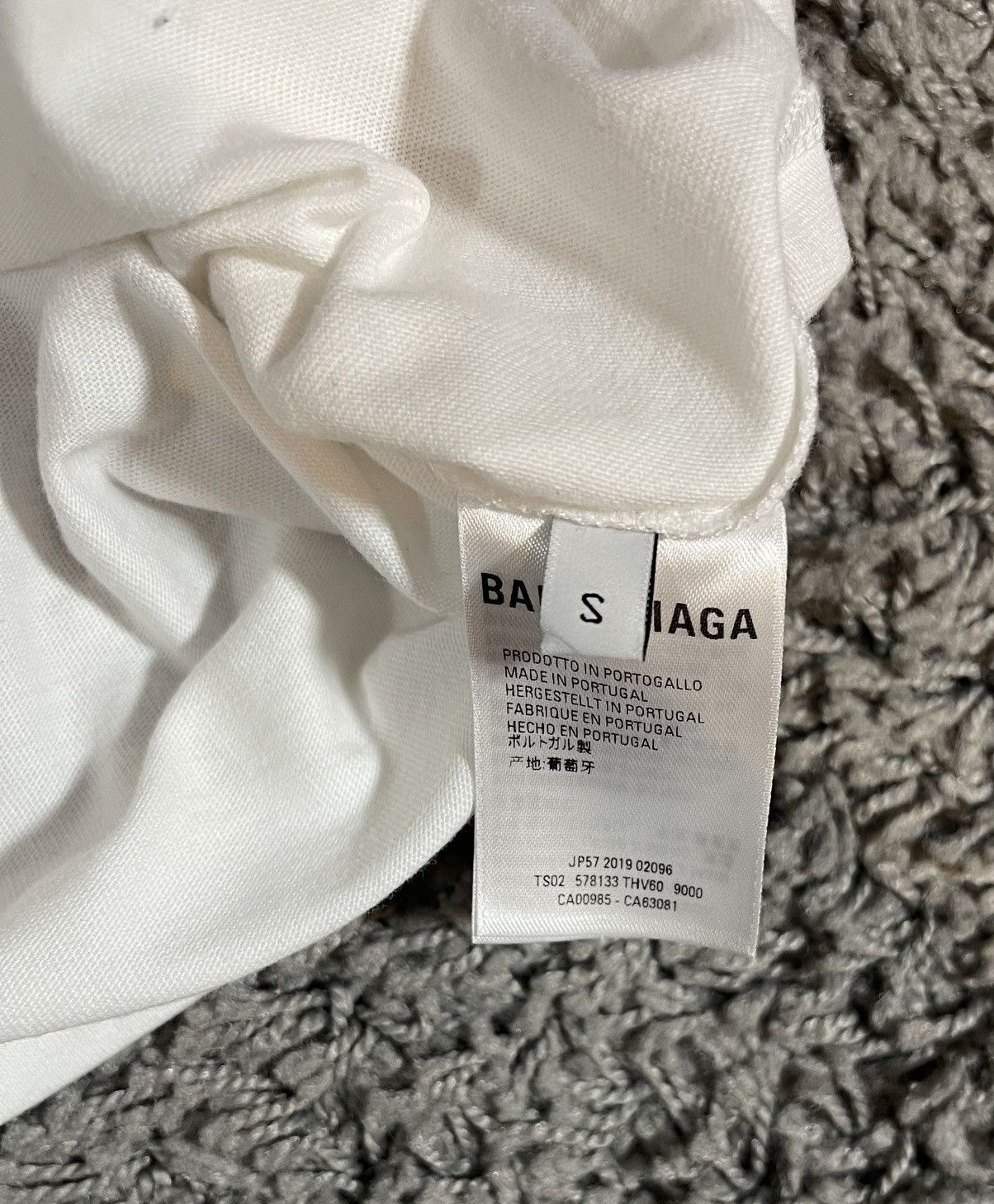 Balenciaga Balenciaga Bonjour Bal Vintage Jersey T-Shirt White Size S / US 4 / IT 40 - 5 Thumbnail