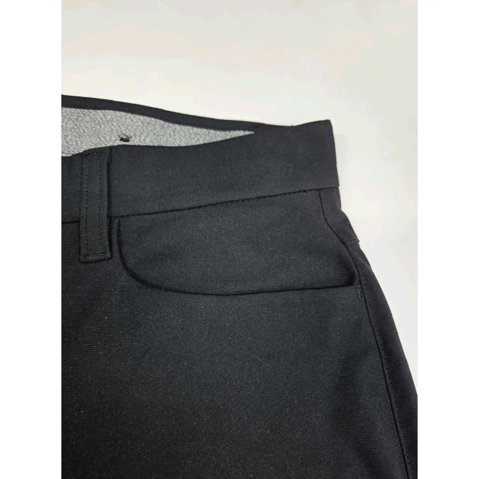 Vintage FLX Pants Mens Premium Flat Front Performance Athleisure Pants 30/30 #7758 Black Slim Chino Tapered Zip Button 30 Regular Mens Size US 30 / EU 46 - 7 Thumbnail