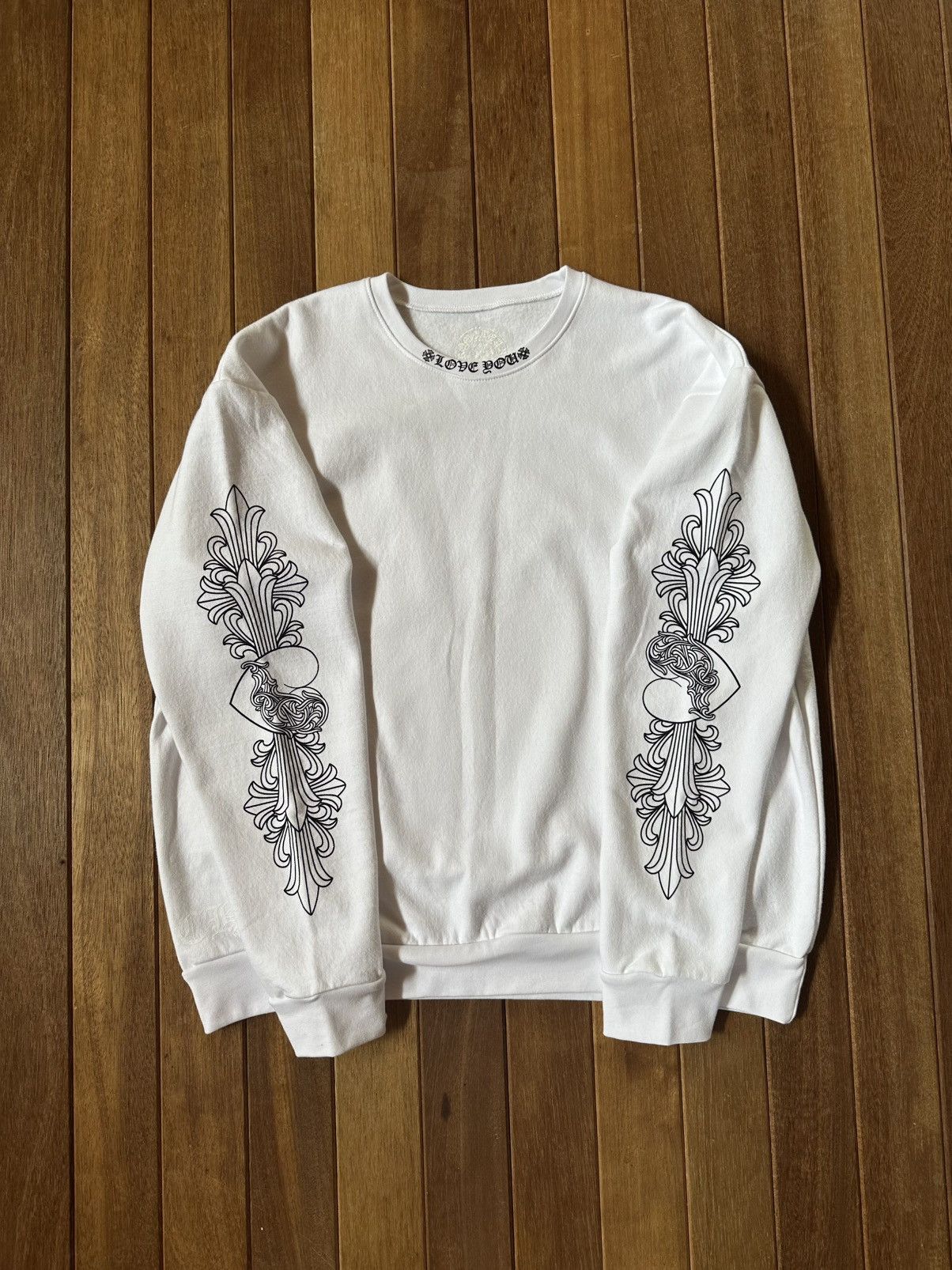 トップス Chrome Hearts LOVE YOU CREW SWEATSHIRT Chrome Hearts 